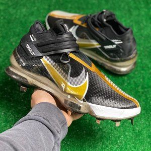 Nike Force Zoom Trout 7 Mens Baseball Cleats Black Gold CI3134-012 NEW Size 14
